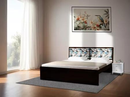 Mosaic Solid Wood King Size Double Bed